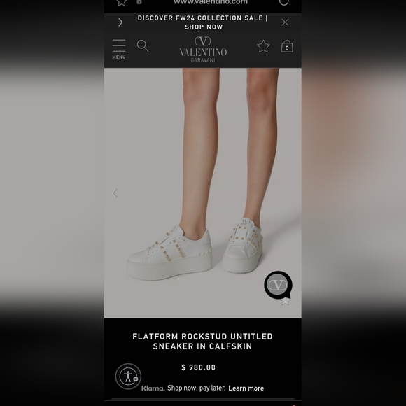 Valentino FLATFORM ROCKSTUD W40 - Picture 8 of 8